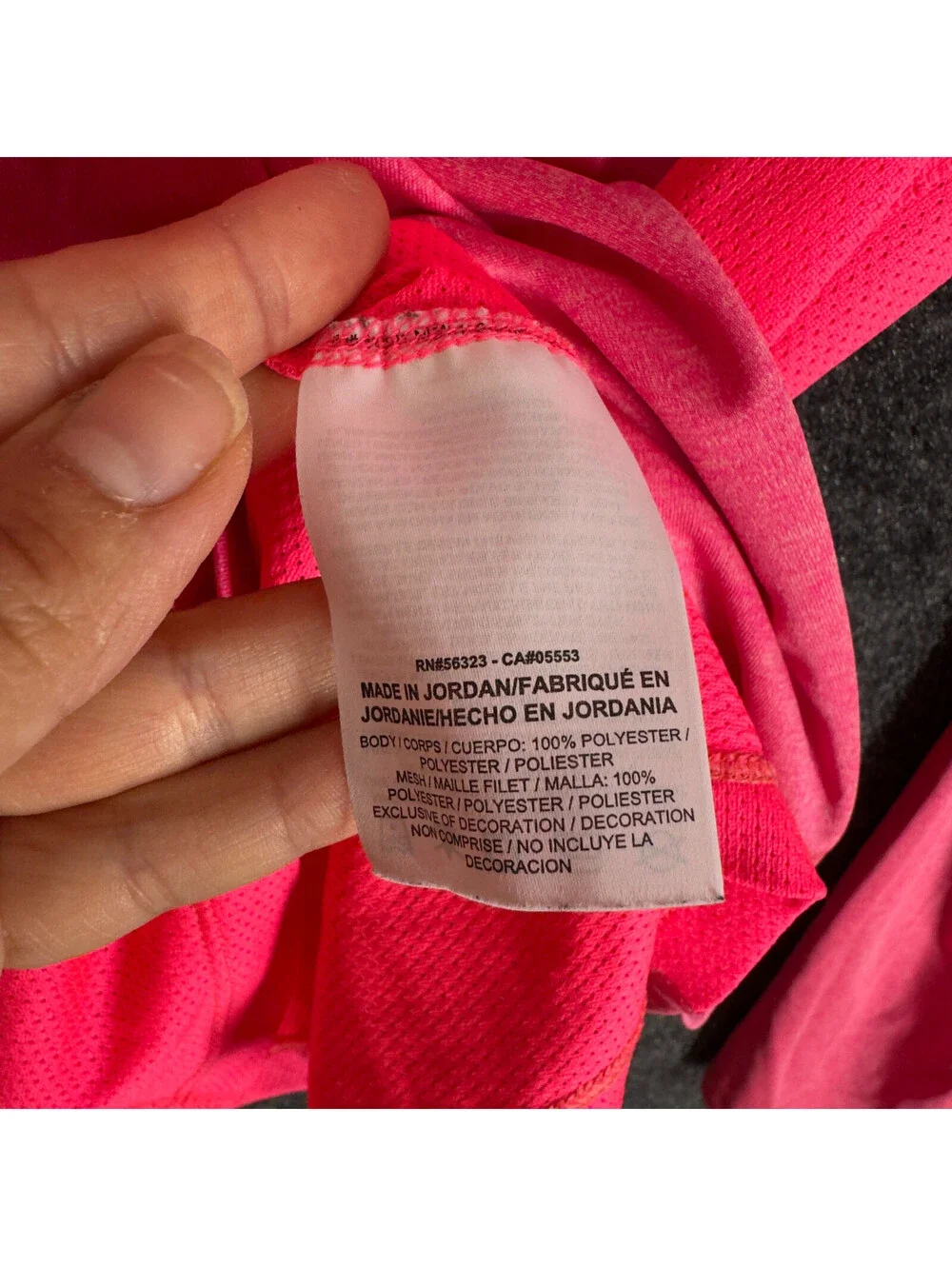 Nike Activewear Top Women L Large Pink Long Sleeve Dri Fit Gym Running Stretch